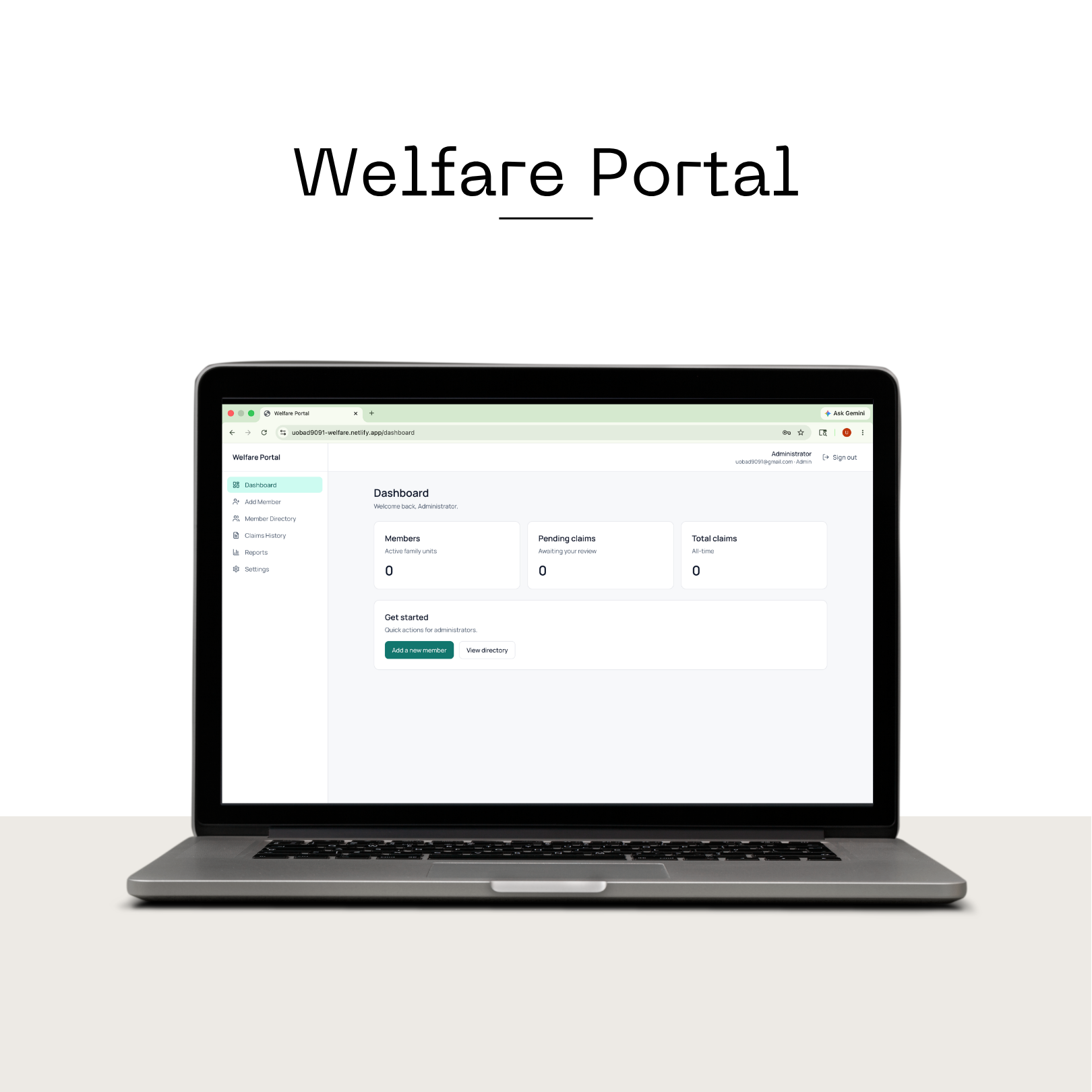 Welfare Benefits Portal